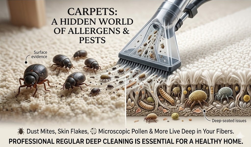 Dust mites extraction from carpet Malaysia