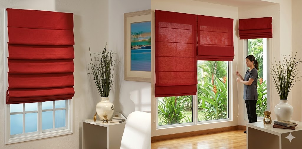 Roman blinds supply and installation — Nine Illusion Design Puchong Klang Valley Selangor