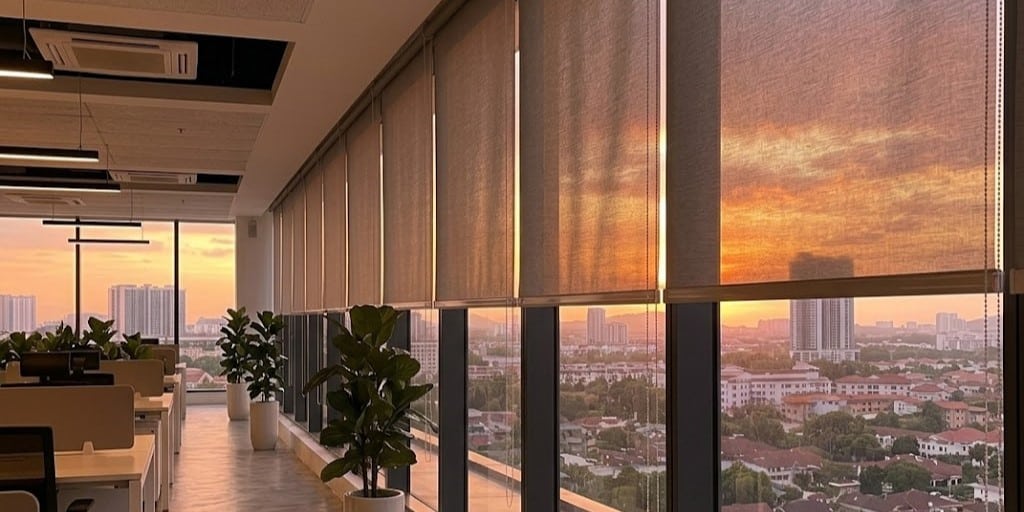Roller blinds supply and installation Malaysian condominium — Nine Illusion Design Puchong