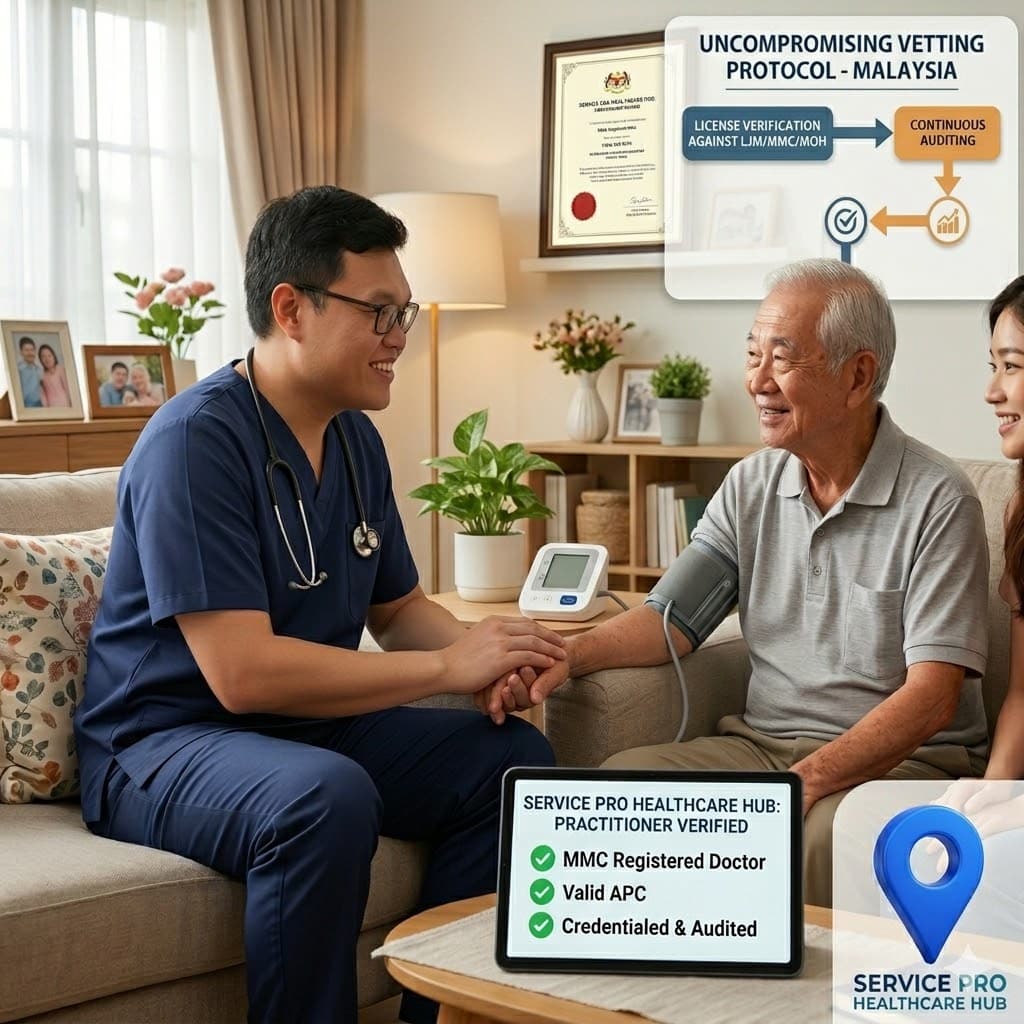 Service Pro Healthcare Hub clinical verification protocol for home care practitioners