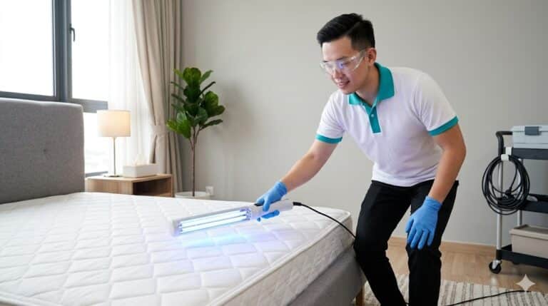 UV-C mattress sanitization