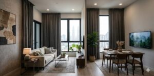 high quality thermal blackout curtains blocking harsh sunlight in klang valley condo living room h