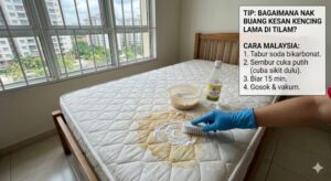 how to remove old urine stains from a mattress without damaging it