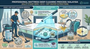 professional mattress deep cleaning process malaysia multi stage hepa uv c hot water extraction