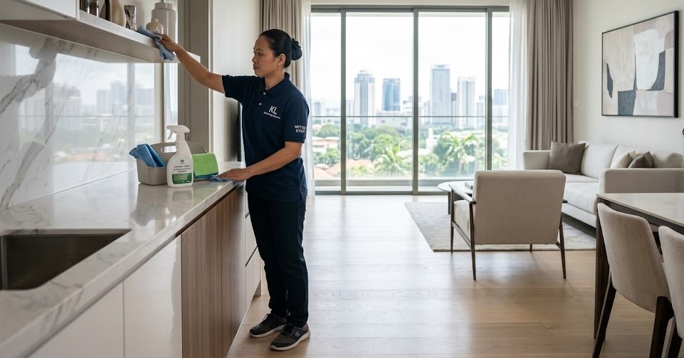 vetted part time maid cleaning a modern condominium in petaling jaya and damansara klang valley