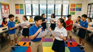 body bridging english language barrier chinese school students