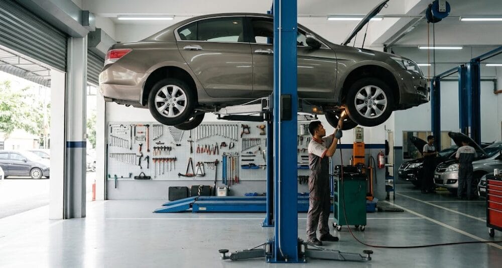 Car service and repair workshop bay in the Klang Valley Malaysia - Service Pro Automotive Hub open territory