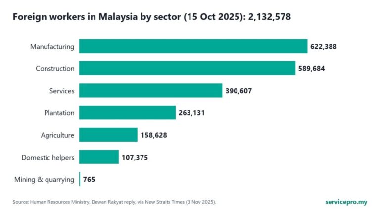 body foreign workers maids malaysia statistics