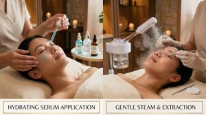 body hydrating vs deep cleansing facial