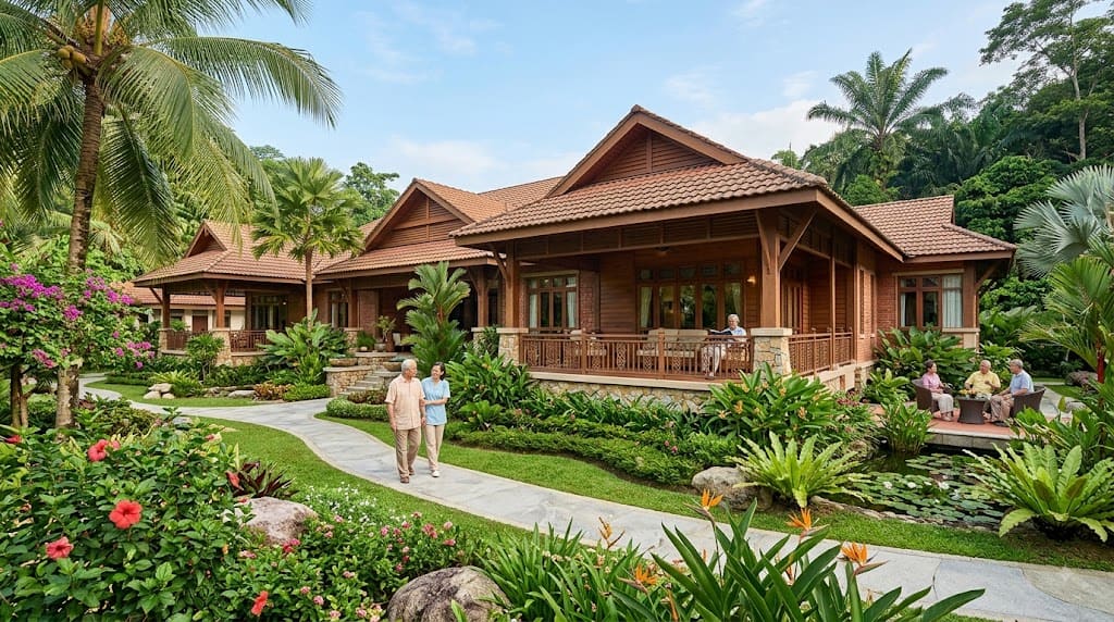 Purpose-built care facilities in Taiping leverage natural landscapes for senior wellness.