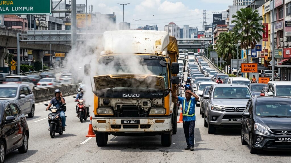 commercial lorry overheating 1