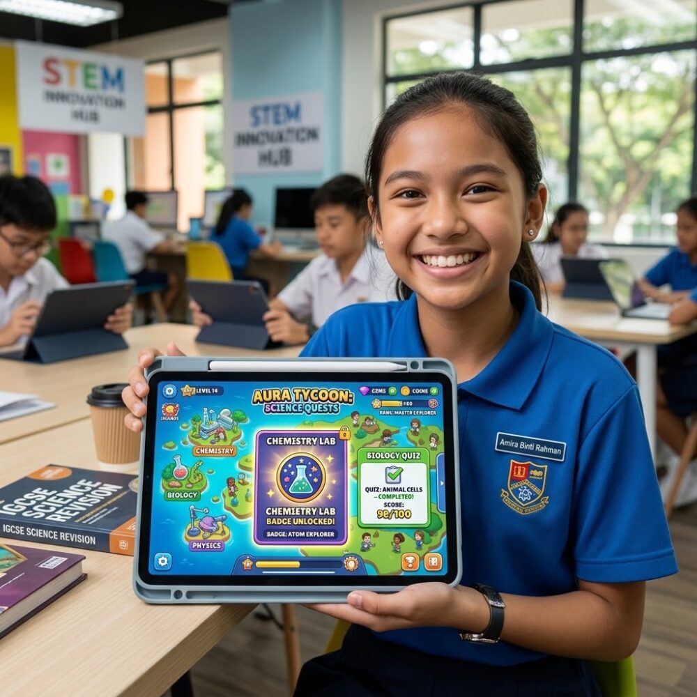 Aura Tycoon Gamified Cambridge Science Revision Platform