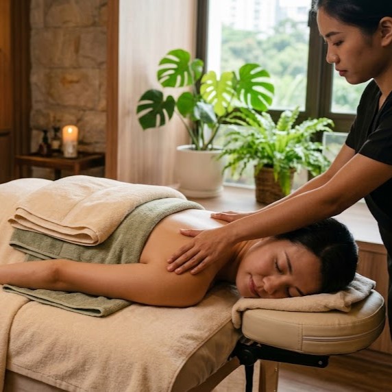 Relaxing body massage in Kepong