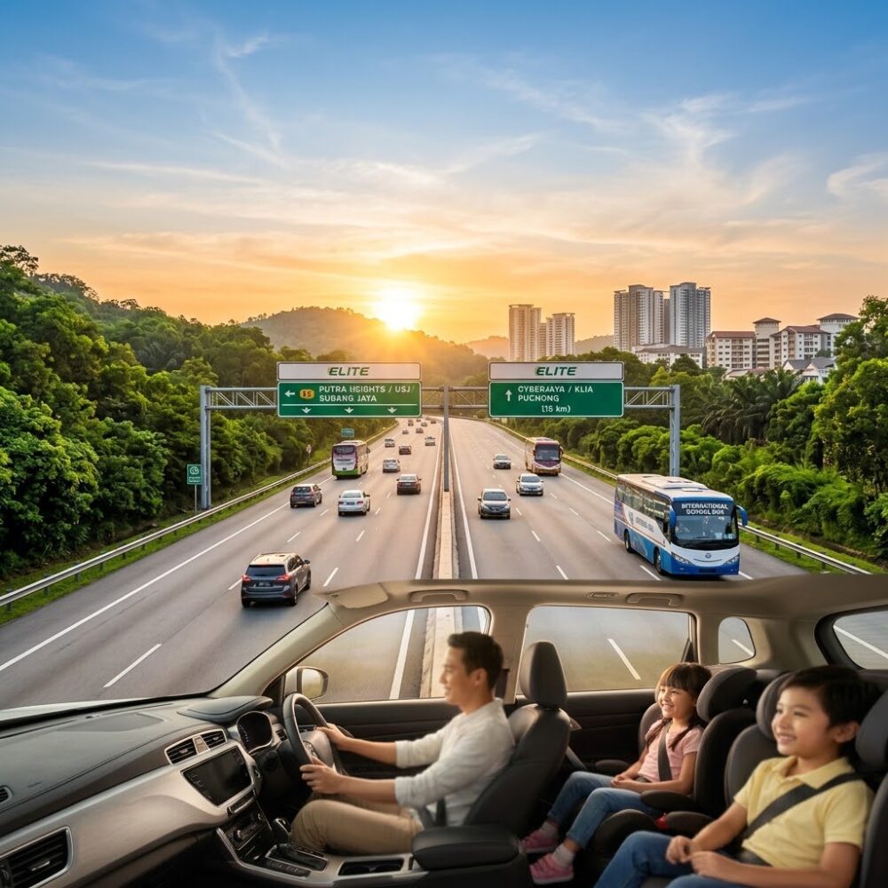 International school commute from Putra Heights and Cyberjaya to Puchong