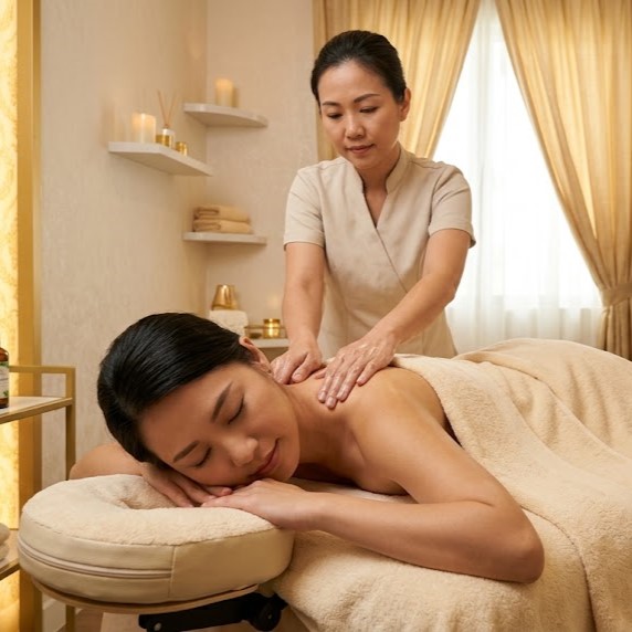 Massage for office neck and shoulder tension