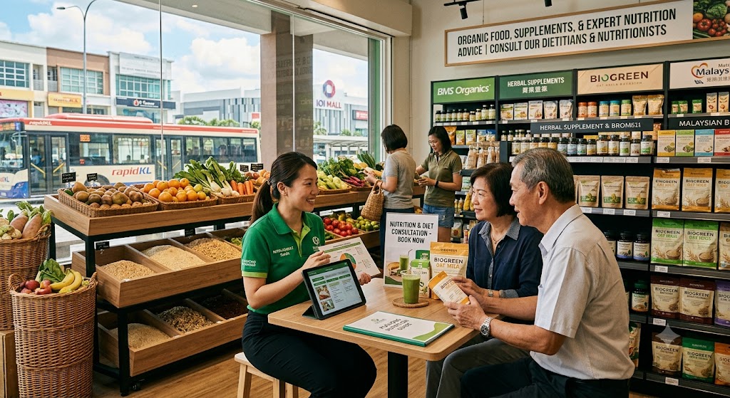 Organic health food and nutrition retail consultation in Puchong Malaysia — Service Pro Wellness Hub nutrition pillar expanding Klang Valley