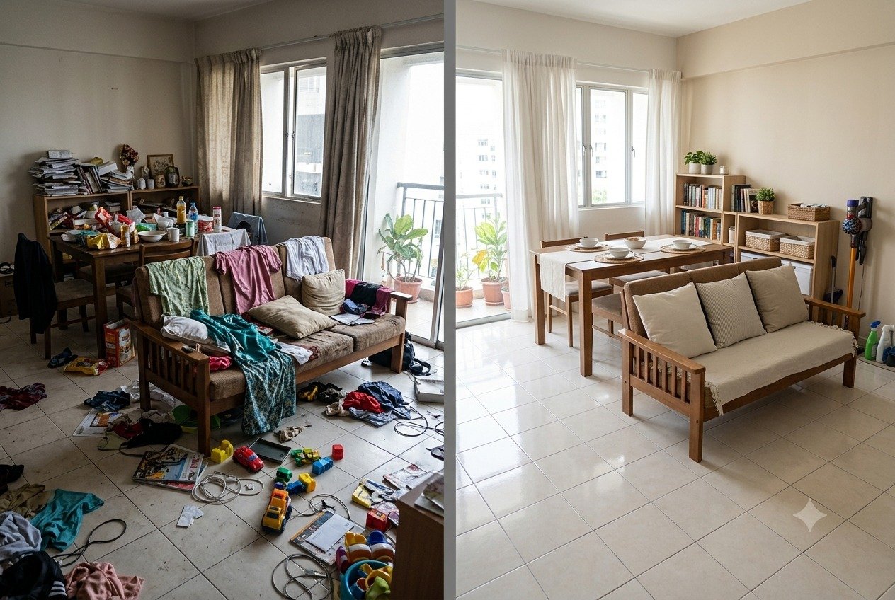 part time maid in Puchong — completed result showing quality workmanship, satisfied homeowner