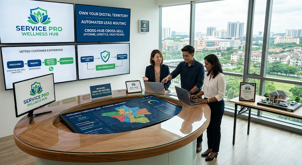 Service Pro Wellness Hub exclusive territory partner digital presence schema markup Malaysia practitioner